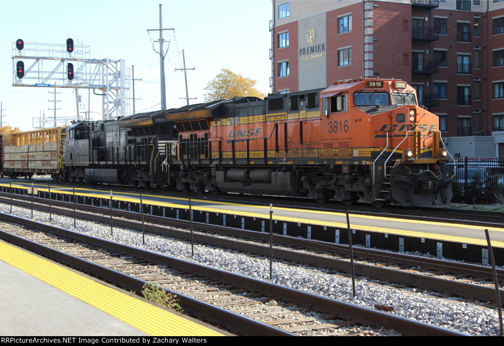 BNSF 3816 NS 3620